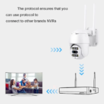 مینی اسپیددام بیسیم دو لنز Ultra HD زوم دار ۸X دید در شب رنگی مدل PROTECT D1 PTZ - تصویر 4
