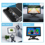 مانیتور خودرو 7 اینچ فول اچ دی TFT HD LED و VGA برند cctv super - تصویر 3
