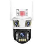 دوربین مینی اسپیددام 8مگاپیکسل سیمکارتی 2 لنزه v380 pro سه تصویر همزمان - تصویر 3