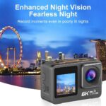 دوربین ورزشی اکشن کمرا 6K با صفحه لمسی - تصویر 4