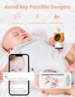 دوربین اتاق کودک بیبی کم وای فای طرح گربه - تصویر 2