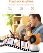 دوربین اتاق کودک بیبی کم وای فای طرح گربه - تصویر 3