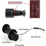 چشمی درب وای فای دیجیتال مدل DB-5000 با اپلیکیشن V380 - تصویر 10