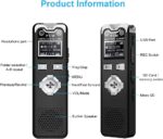 دستگاه ضبط صدای کوچک خبرنگاری حرفه‌ای 16 گیگابایت مدل PS-21vrecorder - تصویر 5
