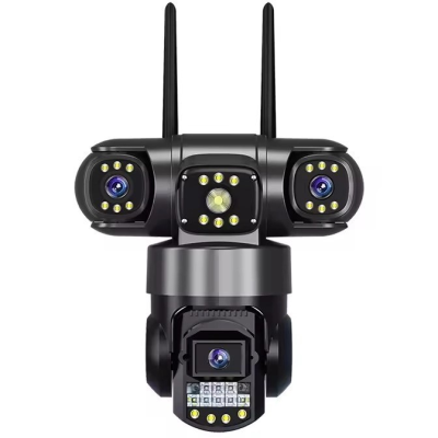 دوربین سیمکارتی ۳ لنز چرخشی بدون نقطه کور V380 pro
