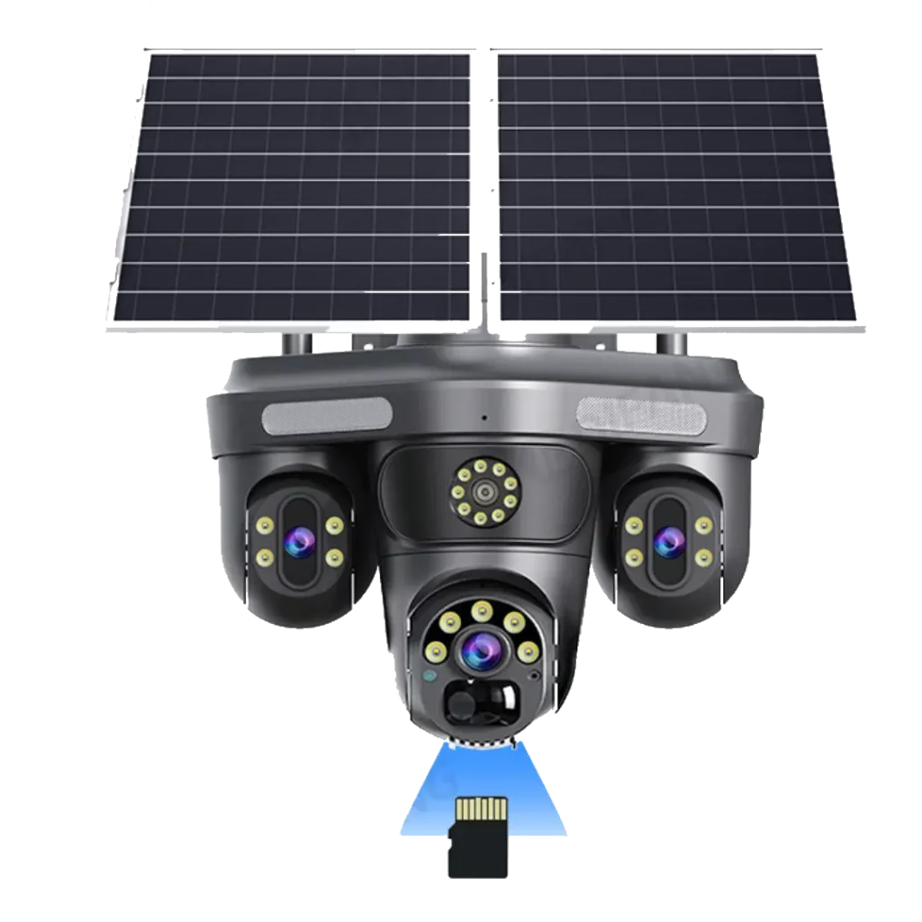 مینی اسپید دام سه لنز سیم کارتی سولار (پنل خورشیدی) 3مگاپیکسل اوکم پرو O-KAM Pro