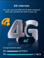 دوربین ثبت وقایع ثبت خودرو سیم کارت خور4G مدل k18-F همراه با GPS - تصویر 4