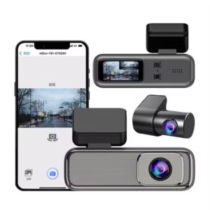 دوربین ثبت وقایع خودرو دولنز 4K وای فای دار با GPS و دید در شب مدل LT-B414