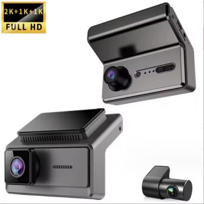 دوربین ثبت وقایع خودرو 2K دو لنز بلک باکس وای‌فای مدل AD-561