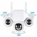 ددوربین مینی اسپیددام سیمکارتی 3مگاپیکسل سه لنز سه موتوره آژیر دار V380 Pro مدل SC31-G-L