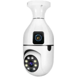 دوربین لامپی 5مگاپیکسل دولنزه آژیردار V380 Pro مدل E28