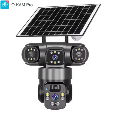 دوربین مینی اسپیددام سیمکارتی 3مگاپیکسل 3لنزه پنل خورشیدی OKAM PRO مدل TZ3