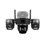 دوربین مینی اسپیددام سیمکارتی 5مگاپیکسل 3لنزه پنل خورشیدی آژیردار OKAM PRO مدل TL1