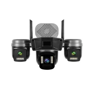 دوربین مینی اسپیددام سیمکارتی 5مگاپیکسل 3لنزه پنل خورشیدی آژیردار OKAM PRO مدل TL1
