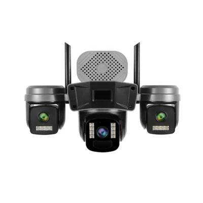 دوربین مینی اسپیددام سیمکارتی 5مگاپیکسل 3لنزه پنل خورشیدی آژیردار OKAM PRO مدل TL1