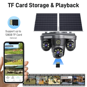 مینی اسپید دام سه لنز سیم کارتی سولار (پنل خورشیدی) 3مگاپیکسل اوکم پرو O-KAM Pro